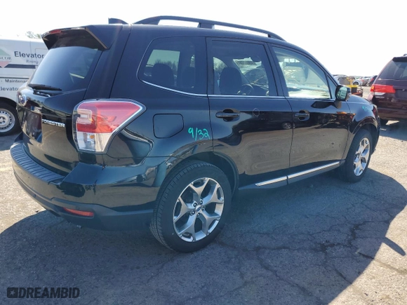 2017 Subaru Forester Touring with VIN JF2SJAWC8HH517770, listed as a Copart auction lot 49856765 with 100,050 mi miles and Salvage Title. Bid and sale history available at carsss.com. Image 3.