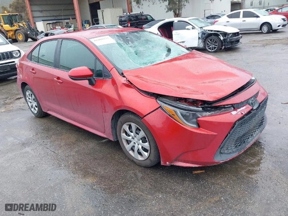 2020 Toyota Corolla LE with VIN 5YFEPRAE1LP096201, listed as a IAAI auction lot 41808175 with 90,111 mi miles. Bid and sale history available at carsss.com. Image 1.