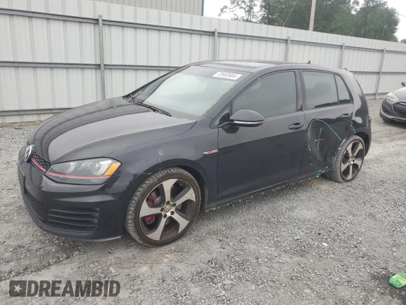 2016 Volkswagen GTI S with VIN 3VW447AU7GM018032, listed as a Copart auction lot 72693904 with 105,001 mi miles and Salvage Title. Bid and sale history available at DreamBid. Image 1.