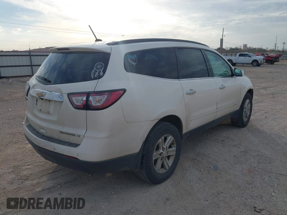 2014 Chevrolet Traverse LT with VIN 1GNKRGKD3EJ341442, listed as a IAAI auction lot 41848116 with 130,544 mi miles. Bid and sale history available at carsss.com. Image 4.