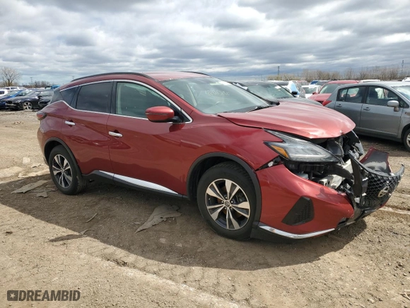 2019 Nissan Murano SV with VIN 5N1AZ2MJ8KN106206, listed as a Copart auction lot 50527035 with 138,365 mi miles and Salvage Title. Bid and sale history available at carsss.com. Image 4.
