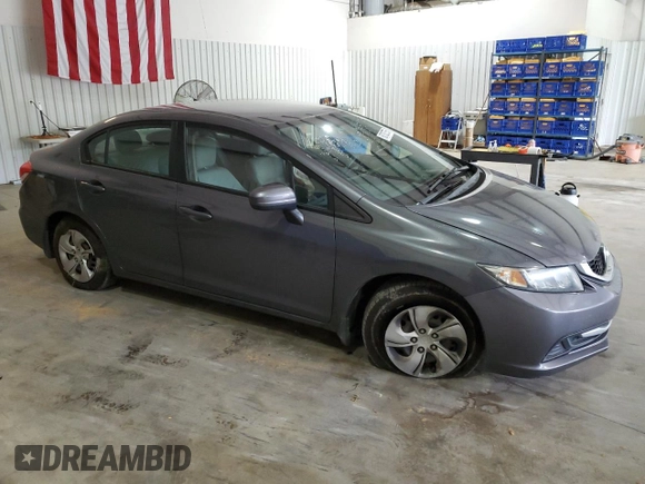 2015 Honda Civic Sedan LX with VIN 2HGFB2F59FH561516, listed as a Copart auction lot 50730755 with 103,934 mi miles and Salvage Title. Bid and sale history available at carsss.com. Image 4.