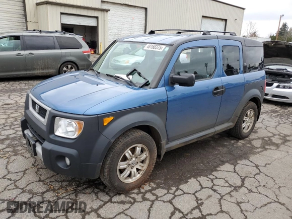 2006 Honda Element EX with VIN 5J6YH28676L016309, listed as a Copart auction lot 48168375 with 174,641 mi miles and Salvage Title. Bid and sale history available at DreamBid. Image 1.