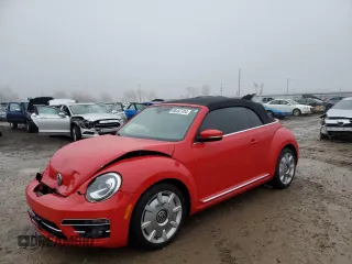 2018 Volkswagen Beetle S with VIN 3VW5DAAT5JM505598, listed as a Copart auction lot 86497704 with 14,966 mi miles and Salvage Title. Bid and sale history available at DreamBid. Image 1.