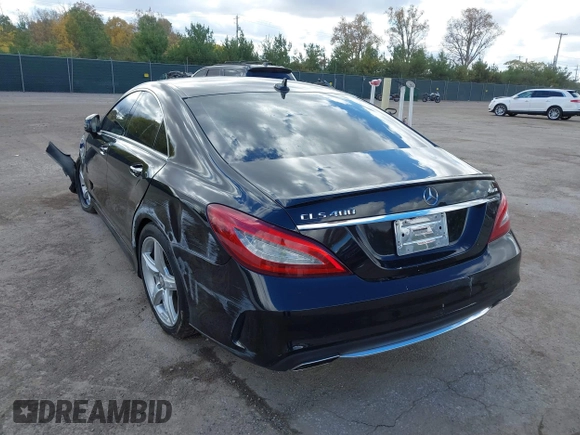 2015 Mercedes-Benz CLS 400 with VIN WDDLJ6HB7FA157214, listed as a IAAI auction lot 40657456 with 136,153 mi miles and . Bid and sale history available at DreamBid. Image 3.
