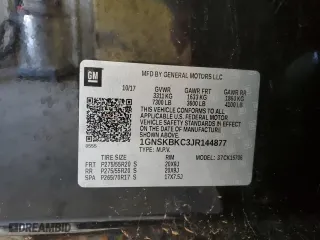 2018 Chevrolet Tahoe LT with VIN 1GNSKBKC3JR144877, listed as a Copart auction lot 48708315 with 92,702 mi miles and Salvage Title. Bid and sale history available at carsss.com. Image 15.
