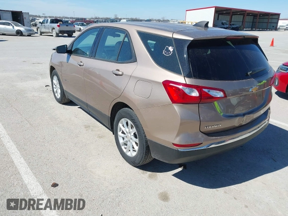 2018 Chevrolet Equinox LS with VIN 2GNAXHEV2J6160948, listed as a IAAI auction lot 41818156 with 152,457 mi miles and . Bid and sale history available at DreamBid. Image 3.