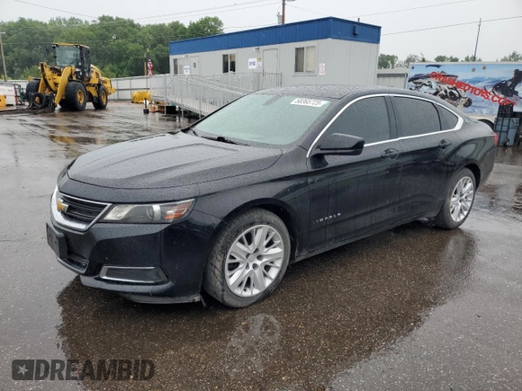 2015 Chevrolet Impala LS with VIN 2G11X5SL4F9163519, listed as a Copart auction lot 58365725 with 133,471 mi miles and Salvage title. Bid and sale history available at DreamBid. Image 1.