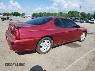 2006 Chevrolet Monte Carlo LTZ with VIN 2G1WN161769302703, listed as a Copart auction lot 62342785 with 190,005 mi miles and Clean title. Bid and sale history available at DreamBid. Image 3.