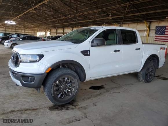 2020 Ford Ranger XL with VIN 1FTER4FH2LLA30894, listed as a Copart auction lot 53882715 with 21,270 mi miles and Salvage Title. Bid and sale history available at carsss.com. Image 1.