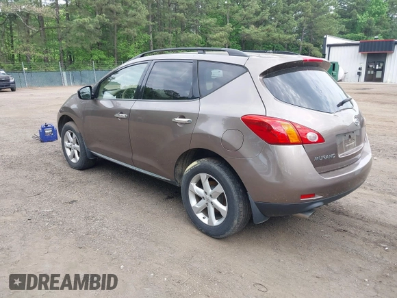 2009 Nissan Murano S with VIN JN8AZ18W69W138889, listed as a IAAI auction lot 42162009 with 97,615 mi miles. Bid and sale history available at carsss.com. Image 3.