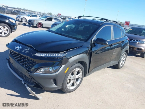 2022 Hyundai Kona SEL with VIN KM8K62AB9NU816168, listed as a IAAI auction lot 41723414 with 39,008 mi miles. Bid and sale history available at carsss.com. Image 18.