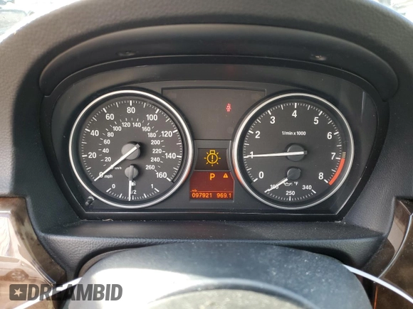 2010 BMW 3 Series 328i with VIN WBAWB3C51AP139640, listed as a Copart auction lot 46573795 with 97,921 mi miles and Salvage Title. Bid and sale history available at carsss.com. Image 9.