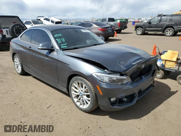 2015 BMW 2 Series 228i with VIN WBA1F9C57FVW98744, listed as a Copart auction lot 50383504 with 68,799 mi miles. Bid and sale history available at carsss.com. Image 4.