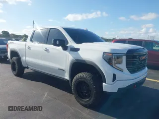 2023 GMC Sierra 1500 AT4 with VIN 3GTUUEE85PG233279, listed as a IAAI auction lot 42535960 with 30,682 mi miles and . Bid and sale history available at DreamBid. Image 1.