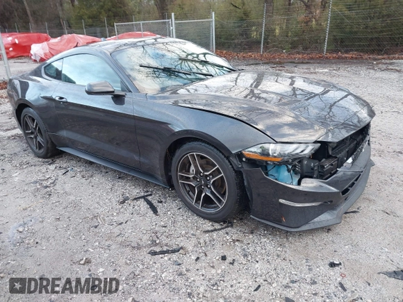 2023 Ford Mustang EcoBoost with VIN 1FA6P8TH8P5100212, listed as a IAAI auction lot 41253494 with 24,353 mi miles. Bid and sale history available at carsss.com. Image 1.