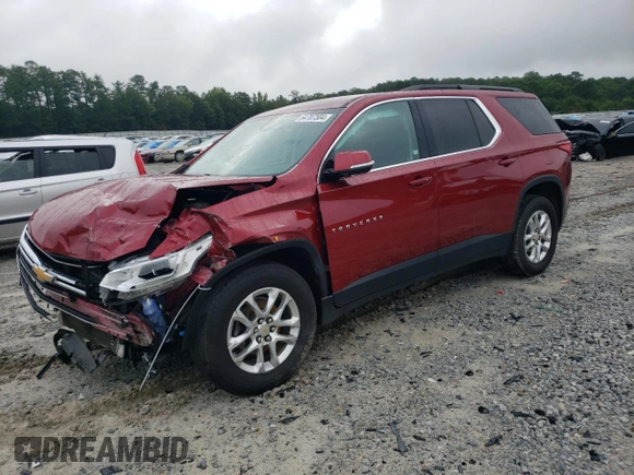 2019 Chevrolet Traverse LT Cloth with VIN 1GNERGKW3KJ232277, listed as a Copart auction lot 64707504 with 110,063 mi miles and Salvage Title. Bid and sale history available at carsss.com. Image 1.