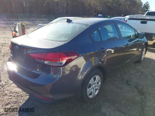2018 Kia Forte LX with VIN 3KPFK4A77JE224270, listed as a IAAI auction lot 41801085 with 41,474 mi miles. Bid and sale history available at carsss.com. Image 4.