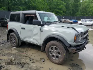 2024 Ford Bronco Big Bend with VIN 1FMDE7AH7RLB13323, listed as a Copart auction lot 56677485 with 1,357 mi miles and Salvage title. Bid and sale history available at DreamBid. Image 4.