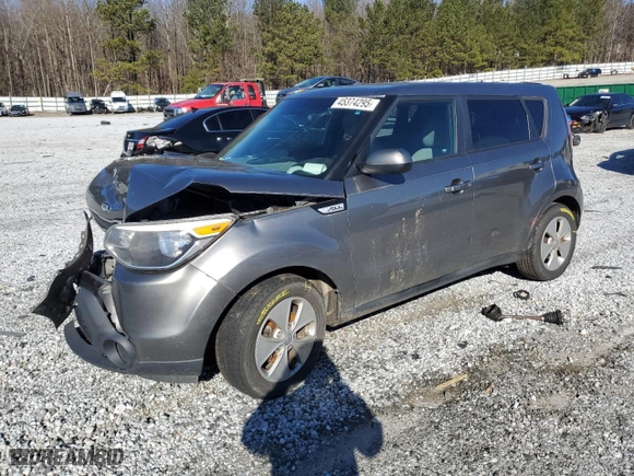 2016 Kia Soul with VIN KNDJN2A2XG7397428, listed as a Copart auction lot 45374295 with 168,833 mi miles and Salvage Title. Bid and sale history available at carsss.com. Image 1.