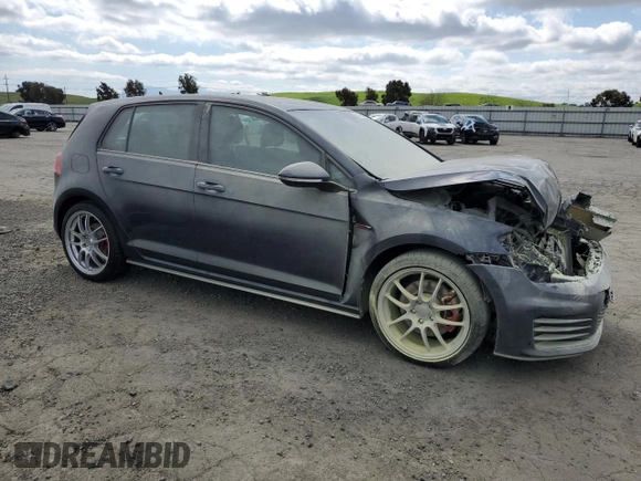 2015 Volkswagen Golf GTI Autobahn with VIN 3VW4T7AU5FM055839, listed as a Copart auction lot 50473405 with 17,851 mi miles and Salvage Title. Bid and sale history available at carsss.com. Image 4.
