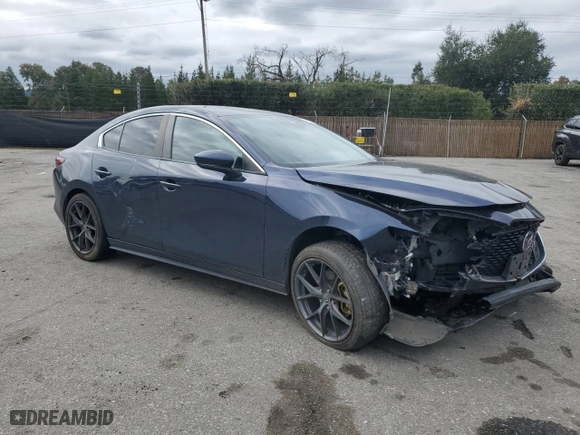 2019 Mazda Mazda3 Sedan w/Select Pkg with VIN JM1BPBAMXK1123450, listed as a Copart auction lot 44860605 with NaN miles and Salvage Title. Bid and sale history available at carsss.com. Image 4.