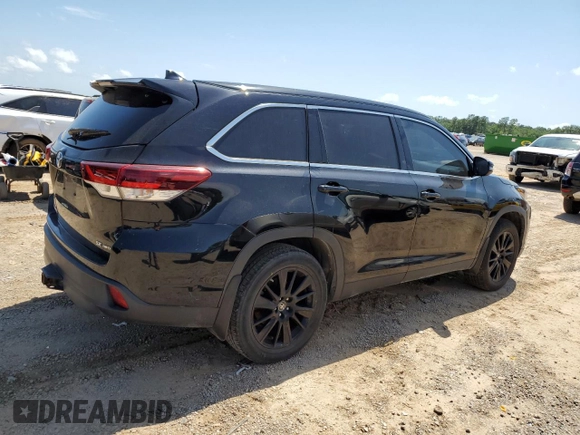2019 Toyota Highlander SE with VIN 5TDJZRFH4KS594586, listed as a Copart auction lot 54616435 with 122,328 mi miles and Clean title. Bid and sale history available at DreamBid. Image 3.