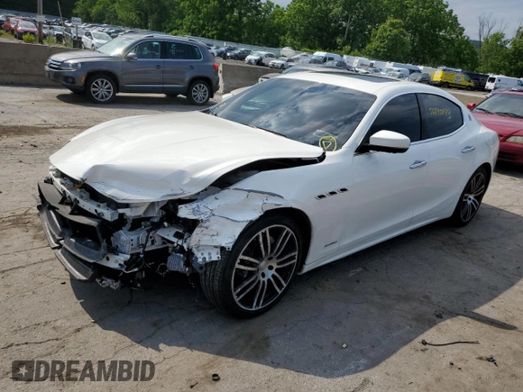 2019 Maserati Ghibli S Q4 GranLusso with VIN ZAM57YTL4K1322087, listed as a Copart auction lot 56145073 with 43,189 mi miles and Salvage Title. Bid and sale history available at carsss.com. Image 1.