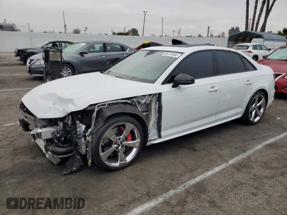 2019 Audi S4 Prestige with VIN WAUC4AF48KA093426, listed as a Copart auction lot 85475464 with 56,203 mi miles and Salvage Title. Bid and sale history available at carsss.com. Image 1.