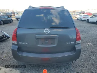 2005 Nissan Quest SE with VIN 5N1BV28U65N128469, listed as a Copart auction lot 83236544 with 108,346 mi miles and Salvage Title. Bid and sale history available at carsss.com. Image 6.