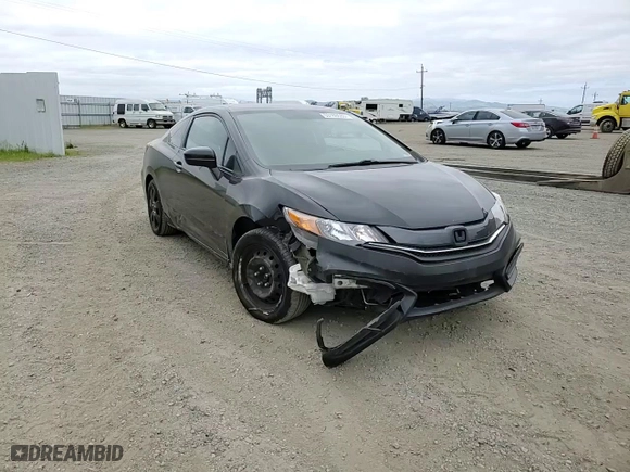2014 Honda Civic Coupe LX with VIN 2HGFG3B54EH511862, listed as a Copart auction lot 53186585 with 174,498 mi miles and Salvage Title. Bid and sale history available at carsss.com. Image 10.