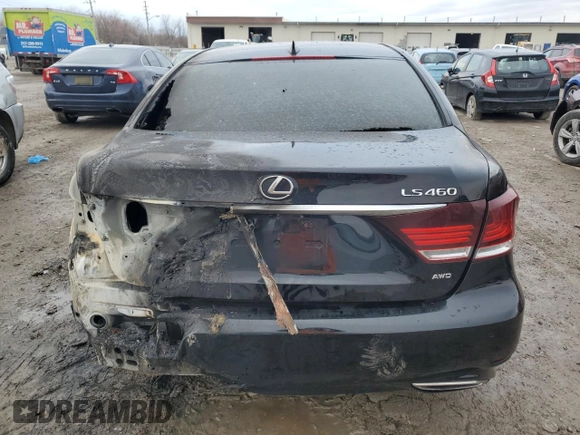 2016 Lexus LS 460 with VIN JTHCL5EF7G5026105, listed as a Copart auction lot 46699705 with Not provided miles and Salvage title. Bid and sale history available at DreamBid. Image 6.