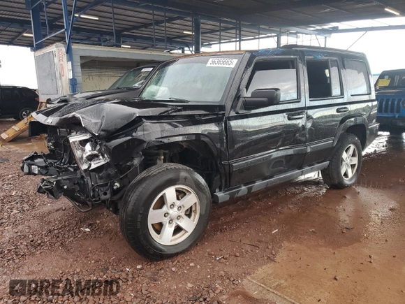 2008 Jeep Commander Sport with VIN 1J8HH48K88C183076, listed as a Copart auction lot 56365665 with 213,270 mi miles and Salvage title. Bid and sale history available at DreamBid. Image 1.