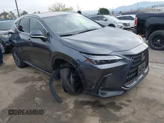 2022 Lexus NX with VIN JTJAKCEZ7N2003025, listed as a IAAI auction lot 41763745 with 74,157 mi miles. Bid and sale history available at carsss.com. Image 1.