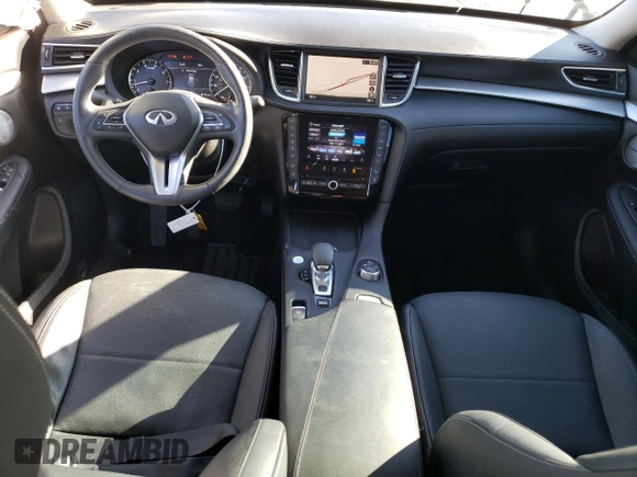 2022 Infiniti QX50 Essential with VIN 3PCAJ5CB7NF109589, listed as a Copart auction lot 41307804 with 15,593 mi miles and Salvage Title. Bid and sale history available at DreamBid. Image 8.