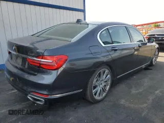 2019 BMW 7 Series 740i with VIN WBA7E2C52KB217153, listed as a Copart auction lot 65205835 with 61,981 mi miles and Clean title. Bid and sale history available at DreamBid. Image 3.