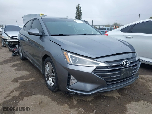 2019 Hyundai Elantra SEL with VIN KMHD84LF1KU816854, listed as a IAAI auction lot 41648387 with 55,070 mi miles. Bid and sale history available at carsss.com. Image 1.