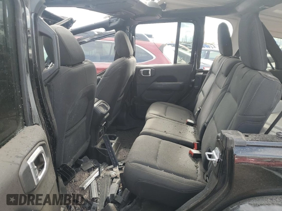 2022 Jeep Wrangler Unlimited Sahara Altitude with VIN 1C4HJXEG0NW241043, listed as a Copart auction lot 75556664 with Not provided miles and Salvage title. Bid and sale history available at DreamBid. Image 10.