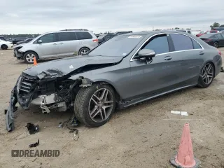 2017 Mercedes-Benz S 550 with VIN WDDUG8FB0HA298971, listed as a Copart auction lot 88958575 with 51,426 mi miles and Salvage Title. Bid and sale history available at carsss.com. Image 1.