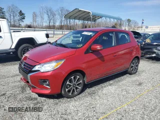 2024 Mitsubishi Mirage Black Edition with VIN ML32AWHJ5RH006741, listed as a Copart auction lot 46078985 with 9,162 mi miles and Salvage title. Bid and sale history available at DreamBid. Image 1.