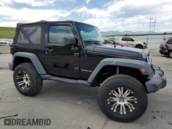 2014 Jeep Wrangler Sport with VIN 1C4AJWAG8EL159953, listed as a Copart auction lot 61175035 with 137,480 mi miles and Salvage title. Bid and sale history available at DreamBid. Image 4.