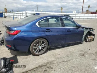 2020 BMW 3 Series 330i with VIN WBA5R1C08LFH41897, listed as a Copart auction lot 50094785 with 55,930 mi miles and Salvage Title. Bid and sale history available at carsss.com. Image 3.