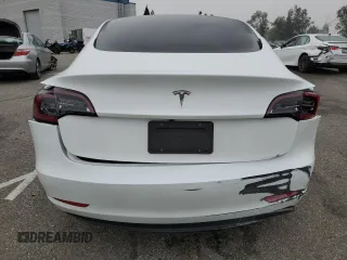 2023 Tesla Model 3 with VIN 5YJ3E1EA3PF572763, listed as a Copart auction lot 43846255 with 0 mi miles and Salvage Title. Bid and sale history available at carsss.com. Image 6.