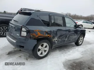 2015 Jeep Compass Latitude with VIN 1C4NJDEB2FD293082, listed as a Copart auction lot 45030955 with 147,275 mi miles and Salvage Title. Bid and sale history available at carsss.com. Image 3.