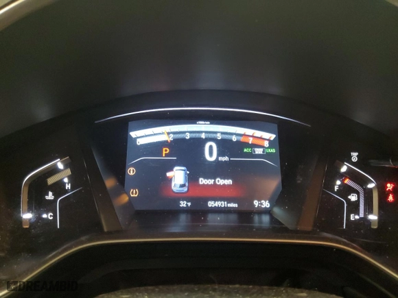 2019 Honda CR-V EX-L with VIN 2HKRW2H83KH657442, listed as a Copart auction lot 45882405 with 54,931 mi miles and Salvage Title. Bid and sale history available at carsss.com. Image 9.