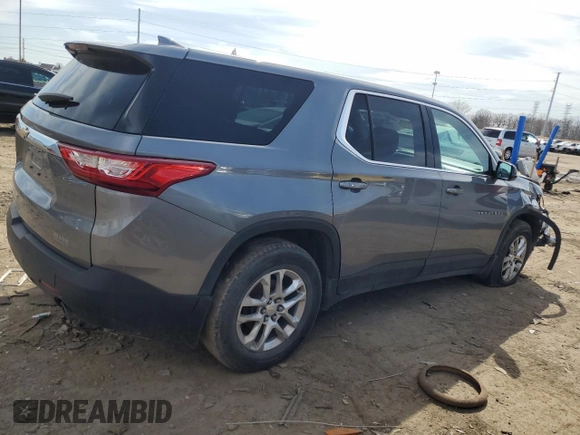 2018 Chevrolet Traverse LS with VIN 1GNEVFKW6JJ196718, listed as a Copart auction lot 49689315 with 186,565 mi miles and Clean Title. Bid and sale history available at carsss.com. Image 3.
