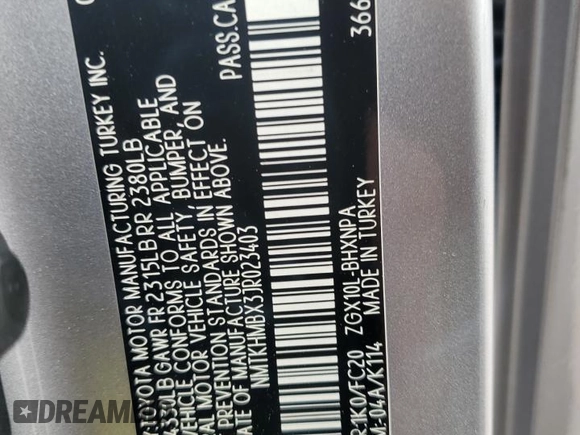 2018 Toyota C-HR XLE z VIN NMTKHMBX3JR023403, wystawiony jako Copart lot #54574245 z przebiegiem 119 657 mil mil oraz Szkoda całkowita • Salvage title. Historia ofert i sprzedaży dostępna na DreamBid. Obrazek 12.