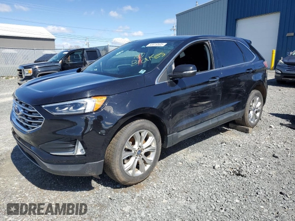 2022 Ford Edge Titanium with VIN 2FMPK4K94NBA75538, listed as a Copart auction lot 55919505 with Not provided miles and Clean title. Bid and sale history available at DreamBid. Image 1.