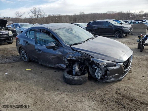 2018 Mazda Mazda3 4-Door Grand Touring with VIN 3MZBN1W31JM214203, listed as a Copart auction lot 50160795 with 51,682 mi miles and Salvage Title. Bid and sale history available at carsss.com. Image 4.
