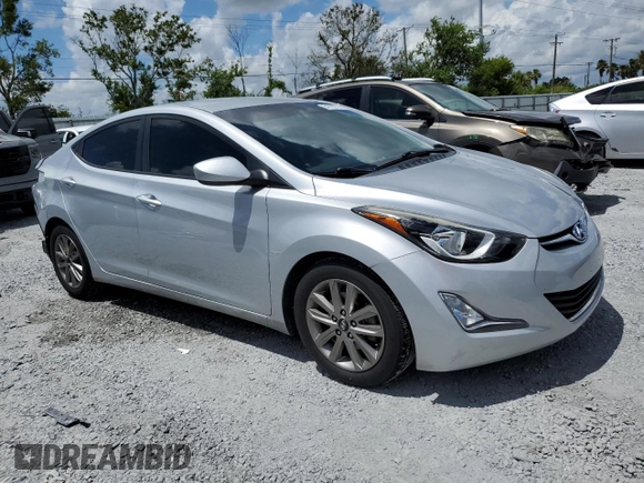 2014 Hyundai Elantra SE with VIN 5NPDH4AE4EH494143, listed as a Copart auction lot 64726195 with 65,050 mi miles and Salvage title. Bid and sale history available at DreamBid. Image 4.